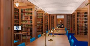 Proposed Library Room C with lower celling to allow construction of the Education and Training Centre on the third floor above