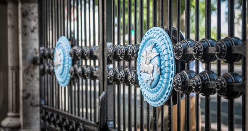 South East Garden Gates onto the Embankment