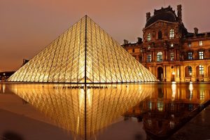 France Landmarks at Night