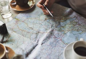 Stock photo of a map