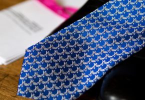 Patterned Inner Temple Tie