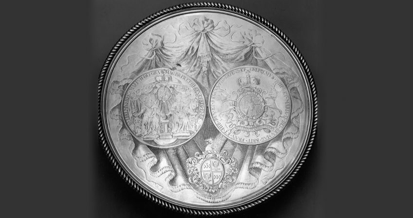 Britannia silver-gilt tazza, 1720
