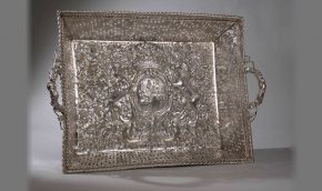 Dutch silver layette basket, 1645