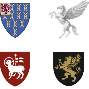 Logos of the Four Inns of Court