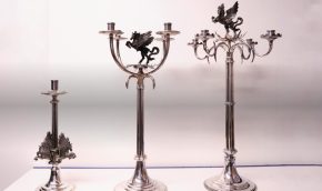 3 Anthony Elson Candelabra and sticks