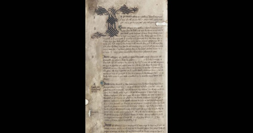 Detail The Statutes of Clifford’s Inn (column 1) – Inner Temple Library [Misc. MS 19]