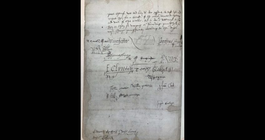 Signature’s of Edward’s Privy Council supporting the ‘devise’ – Inner Temple Library [Petyt MS 538 vol.47 f.316]