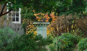 The sundial in late autumn