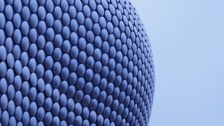 Closeup of the texture of the Bullring Building in Birmingham