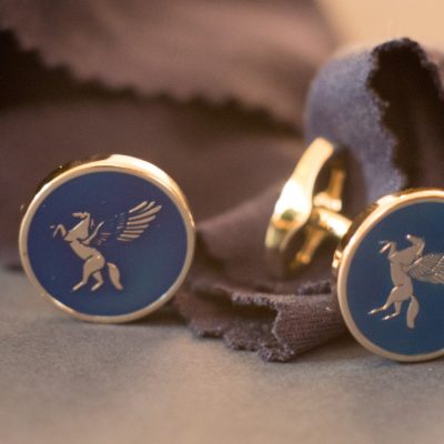 Blue Pegasus Cufflinks