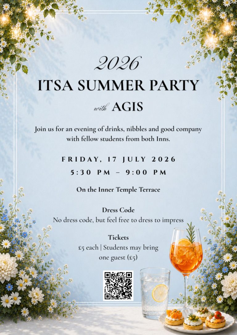 Flyer for the ITSA summer party