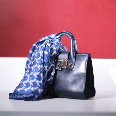 Patterned Silk Scarf