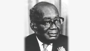 Edward Akufo-Addo JSC. Image Source: https://en.wikipedia.org/wiki/Edward_Akufo-Addo. Free Use: 1) Edward Akufo-Addo is now deceased and it is difficult to make a free image of him at this time. 2) The image is significant because it represents the character, a former Head of state of Ghana, about whom the article is written. 3) It is a low resolution copy. The photo is only being used for informational purposes in this article. 4) Its inclusion in the article adds significantly to the article because the article is about him.
