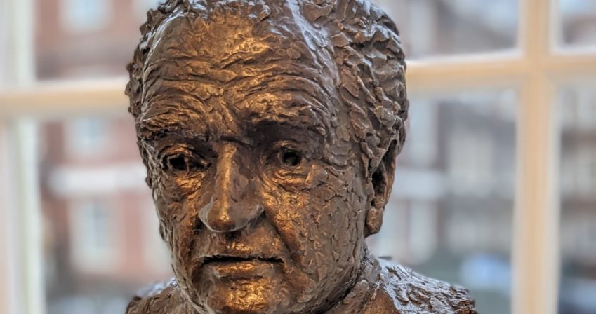 bronze bust of Lord Mackay of Clashfern ref 00258