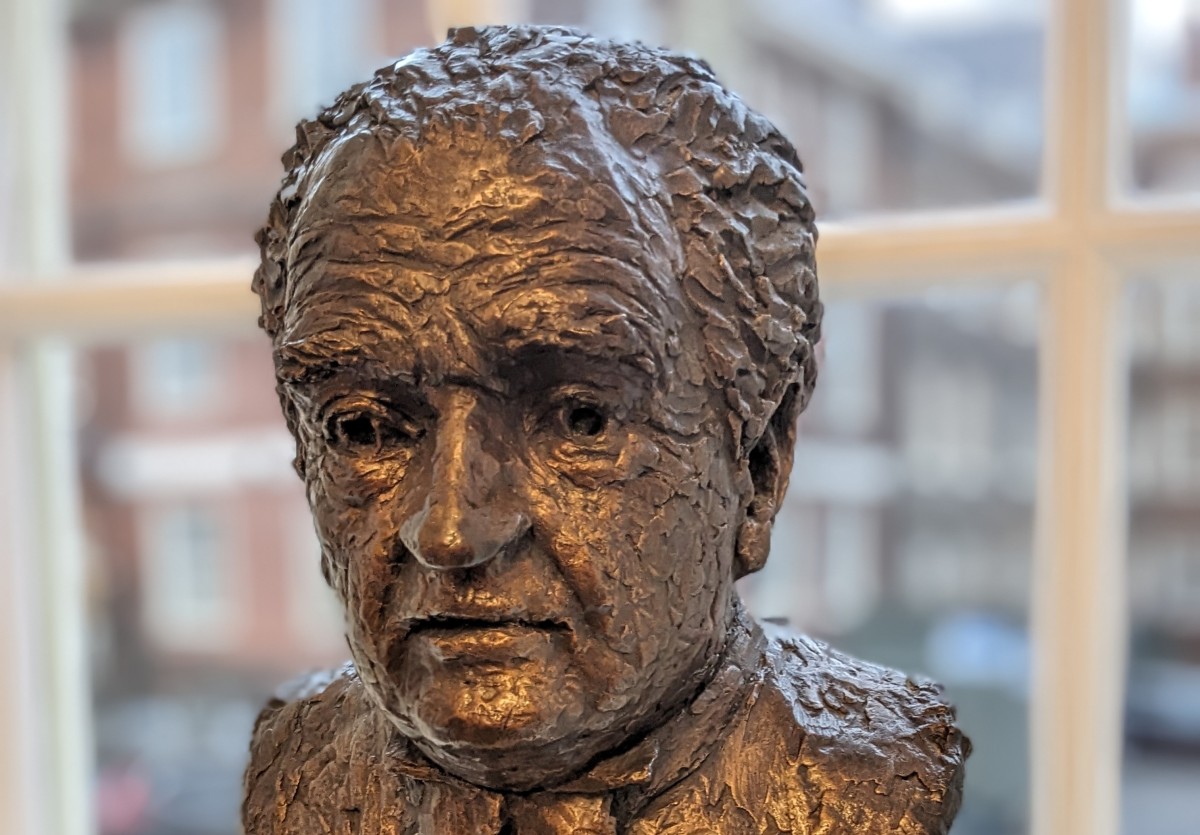 bronze bust of Lord Mackay of Clashfern ref 00258