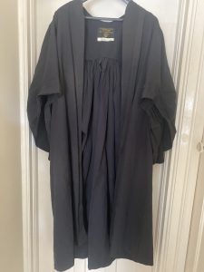 barristers black gown