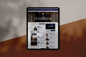Online Yearbook on an iPad